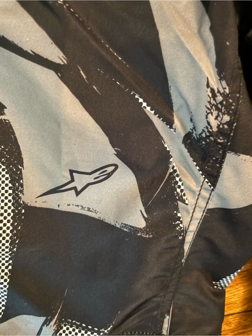 Alpinestars Black & Gray Graphic Swim Board Shorts - Picture 4 of 8
